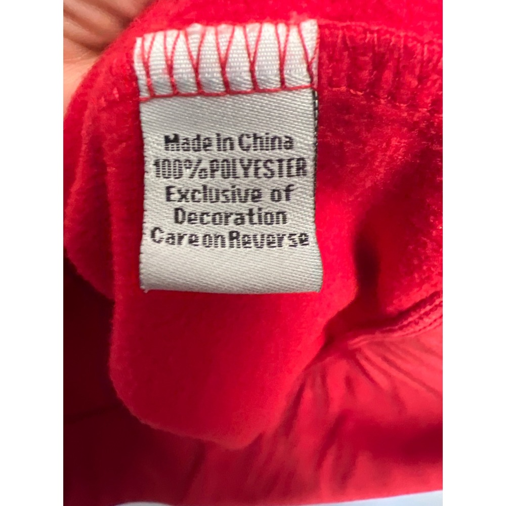 Scarlet & Gray Ohio State Buckeyes Red Embroidered Hoodie Mens XL Polyester - Picture 4 of 10